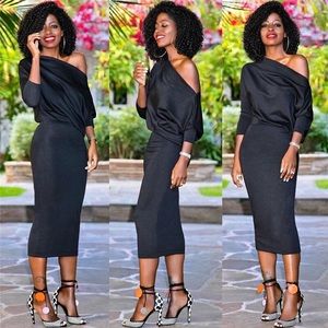 Casual Off the Shoulder Dress Bodycon